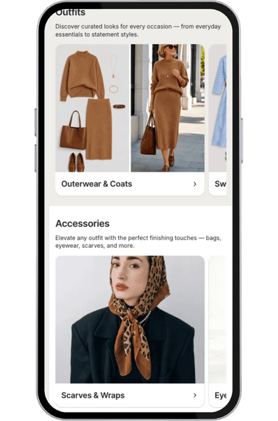 STILESSA app — Guidance built around your colours & shape